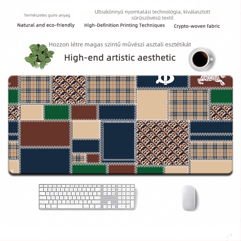 Egérpad természetes gumi alapanyagból, csúszásmentes, hőtranszfer nyomtatás, OEM testreszabás