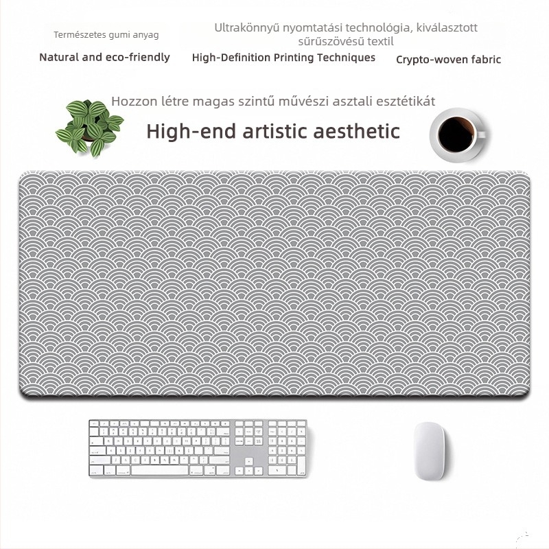 Egérpad természetes gumi alapanyagból, csúszásmentes, hőtranszfer nyomtatás, OEM testreszabás