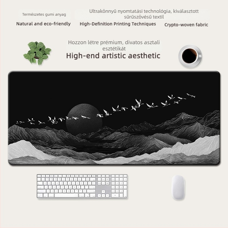 Egérpad természetes gumi alapanyagból, csúszásmentes, hőtranszfer nyomtatás, OEM testreszabás