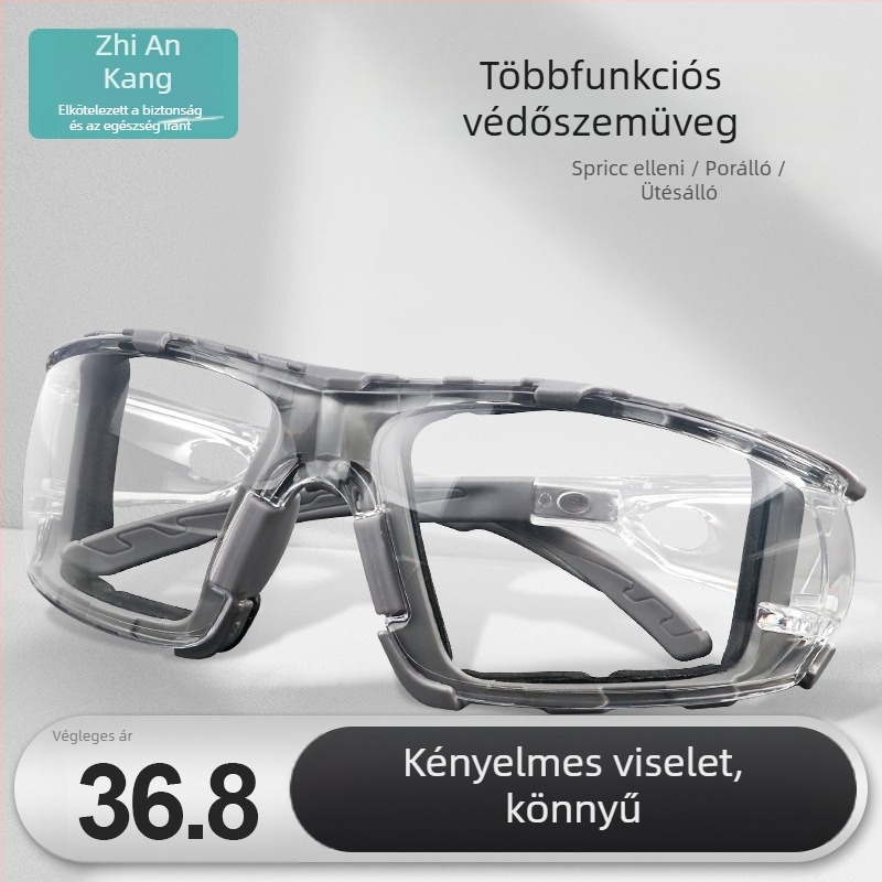 Y900 védő szemüveg, polikarbonát, porvédő szemvédelem