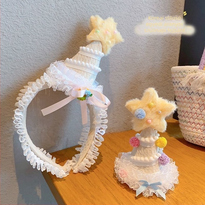 Cosplay hajdísz – csillag alakú diadém, Lolita stílusú, fotóprop; kategória: Cosplay Clothing Props; külföldi kivitel exkluzív