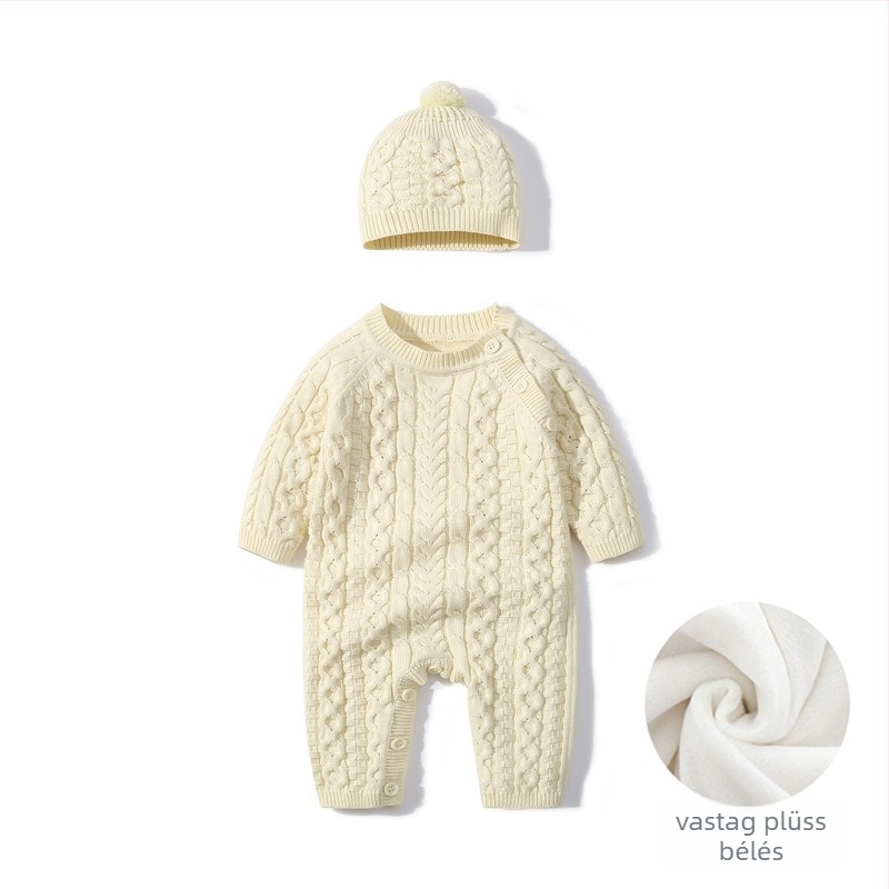 Baba overál, 100% pamut, fleece bélés, hosszú ujjú, elöl gombos zárás