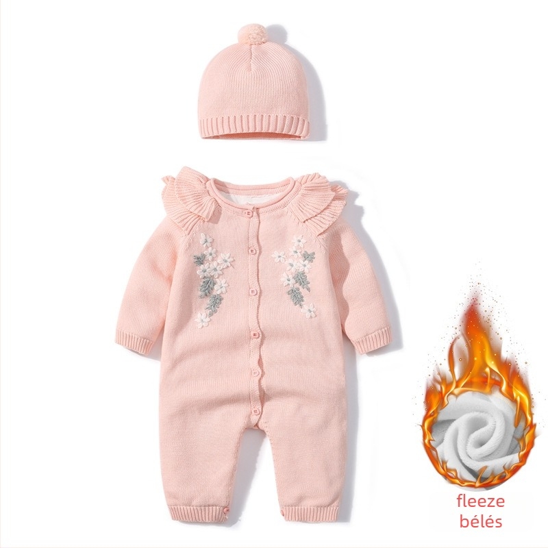 Baba overál, 100% pamut, fleece bélés, hosszú ujjú, elöl gombos zárás