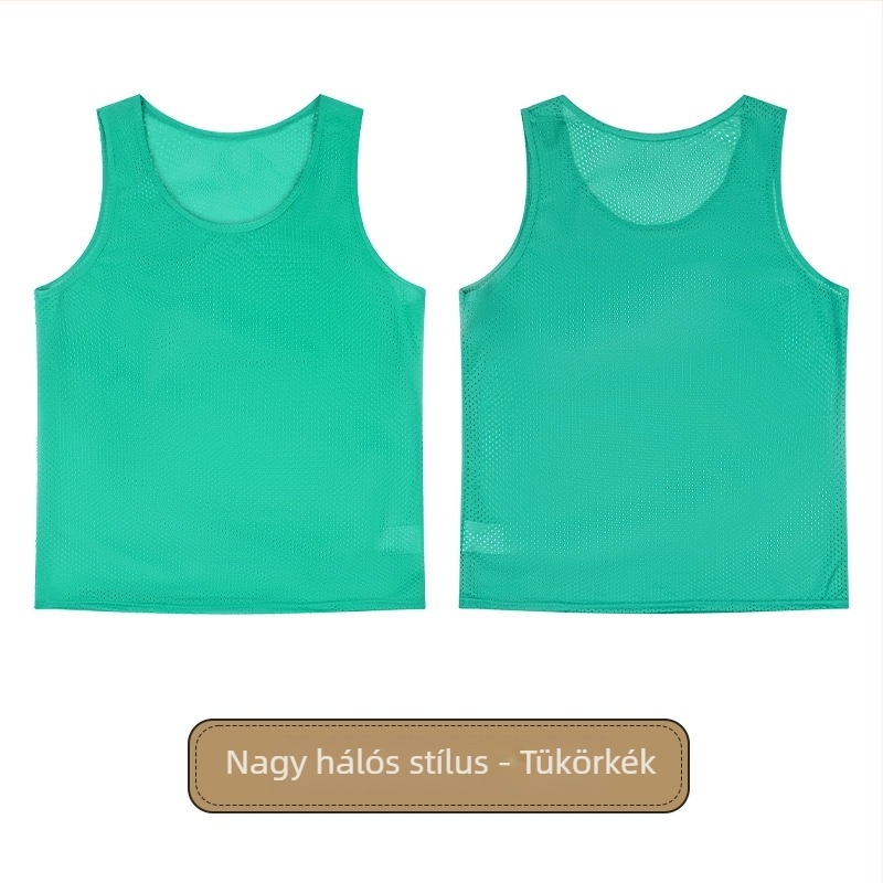 Gyerekeknek készült futball-edzés mellény nagy hálós mintával, poliészter, minden évszakban, uniszex