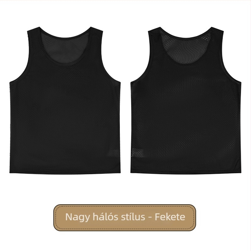 Gyerekeknek készült futball-edzés mellény nagy hálós mintával, poliészter, minden évszakban, uniszex