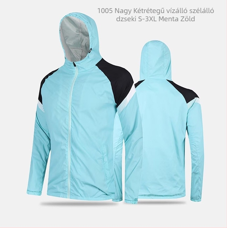 Gyerekeknek készült futballhoz kapucnis szélvédő kabát, uniszex, nylon bélés, kültéri edzésekhez, téli–tavaszi–ősz