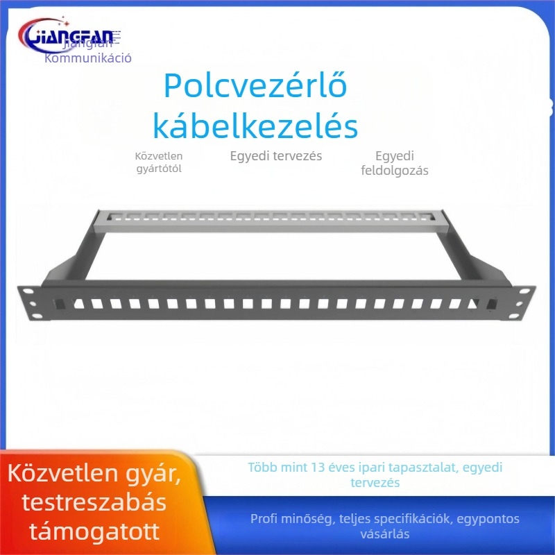 Hálózati kábelekhez való rack szekrény optikai kábelezéssel, kábelkezelés, plug-in kártya típusú, fém keret, Jiang fan