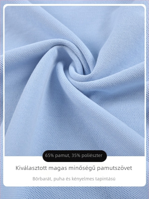Pamut polo nyári 2024-re, csíkos vagy egyszínű minta, 140 cm felett gyermekeknek.