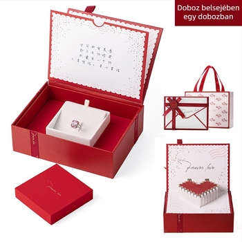 Ékszer csomagoló doboz az Orge Gifts-től — anyag: papírkarton; csomagolás típusa: csomagoló doboz; csomagolási szint: kiskereskedelmi csomagolás; cél: ékszer csomagolás