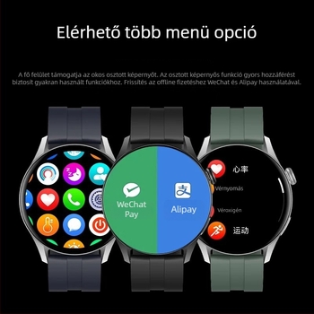 GT8 Okosóra S12 Bluetooth hívásokkal, pulzusmérés, vízálló, TFT kijelző, mágneses töltés