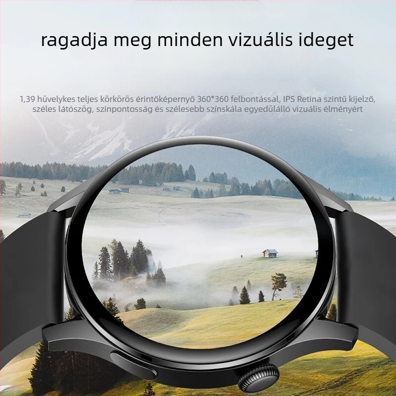 GT8 Okosóra S12 Bluetooth hívásokkal, pulzusmérés, vízálló, TFT kijelző, mágneses töltés