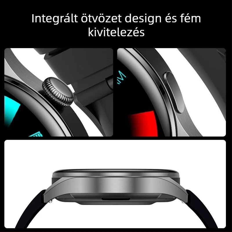 GT8 Okosóra S12 Bluetooth hívásokkal, pulzusmérés, vízálló, TFT kijelző, mágneses töltés