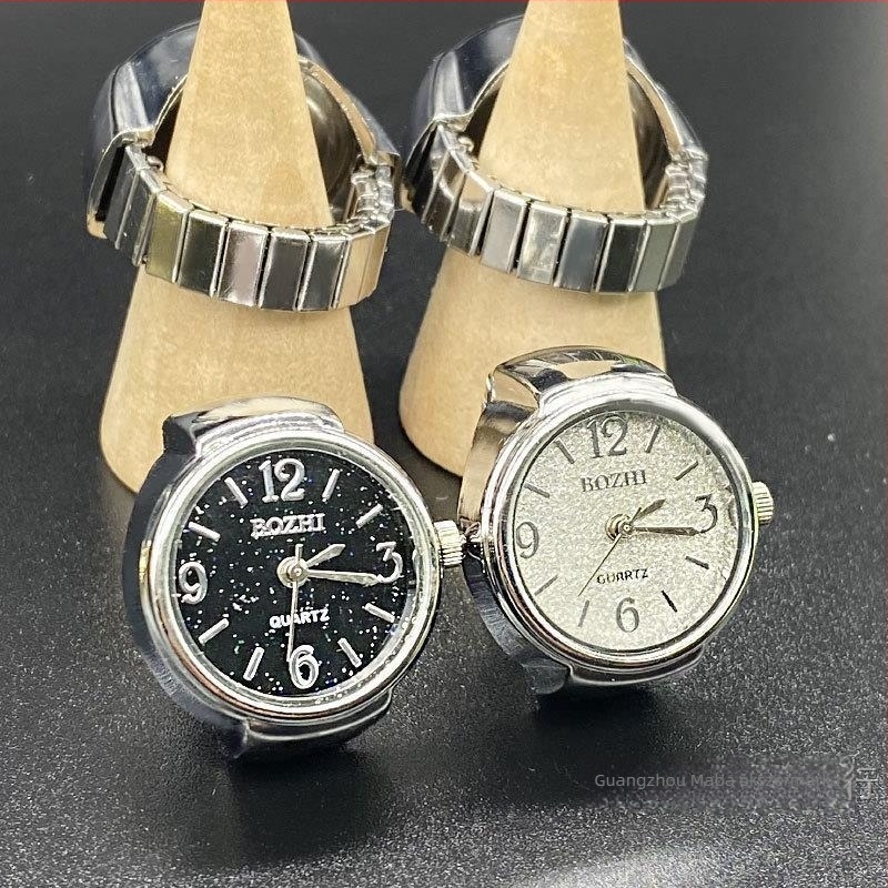 Gyűrűs óra ötvözetes tokkal, SL68 kvarc mozgás, rozsdamentes acél szíj, kerek számlap <=20 mm, vastagság 8 mm