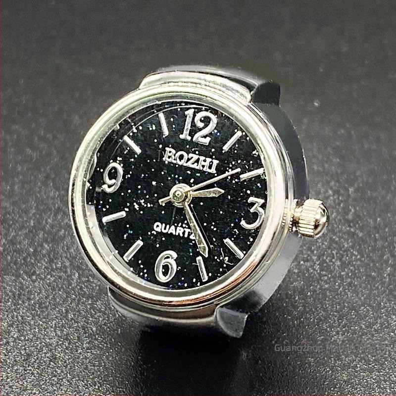 Gyűrűs óra ötvözetes tokkal, SL68 kvarc mozgás, rozsdamentes acél szíj, kerek számlap <=20 mm, vastagság 8 mm