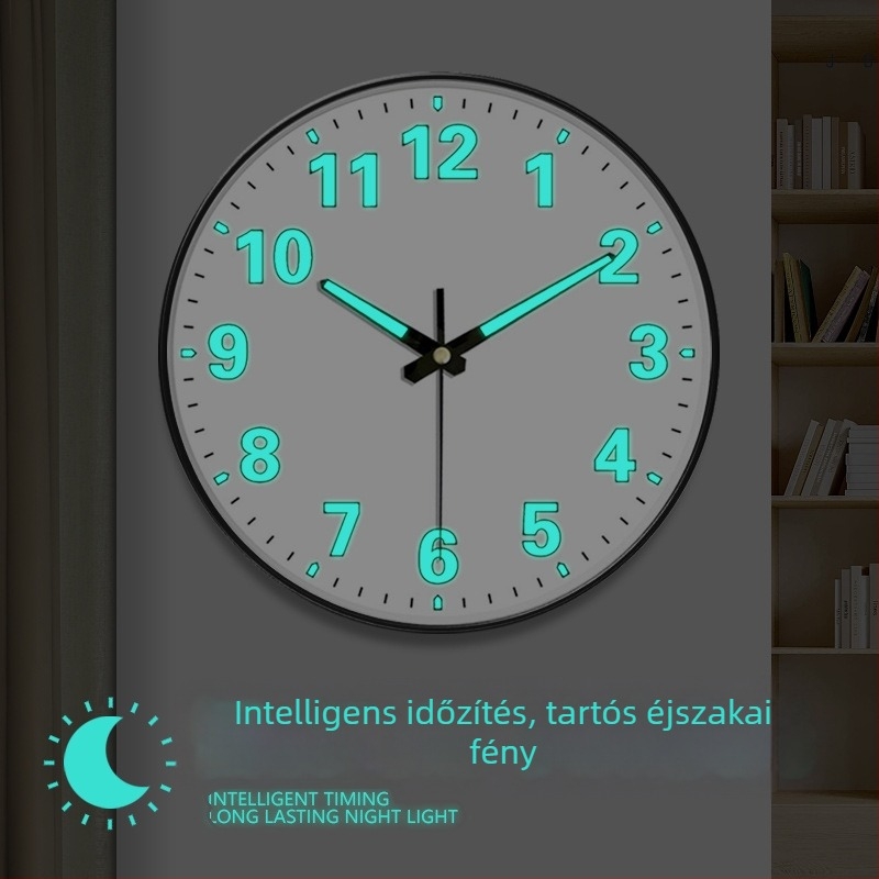 Asztali óra analóg kijelzővel, mechanikus mozgás, elemről működik, edzett üvegű számlap, csendes működés