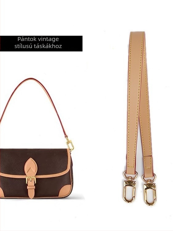 Valódi bőrből készült vállpánt LV Diane baguette táskájához