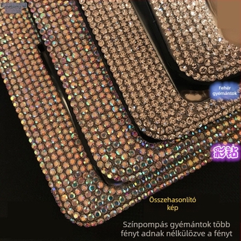 Autó rendszámtábla keret gyémántokkal rozsdamentes acélból – Termékkód 46210306z5681h