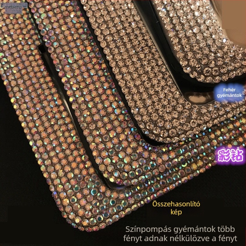 Autó rendszámtábla keret gyémántokkal rozsdamentes acélból – Termékkód 46210306z5681h