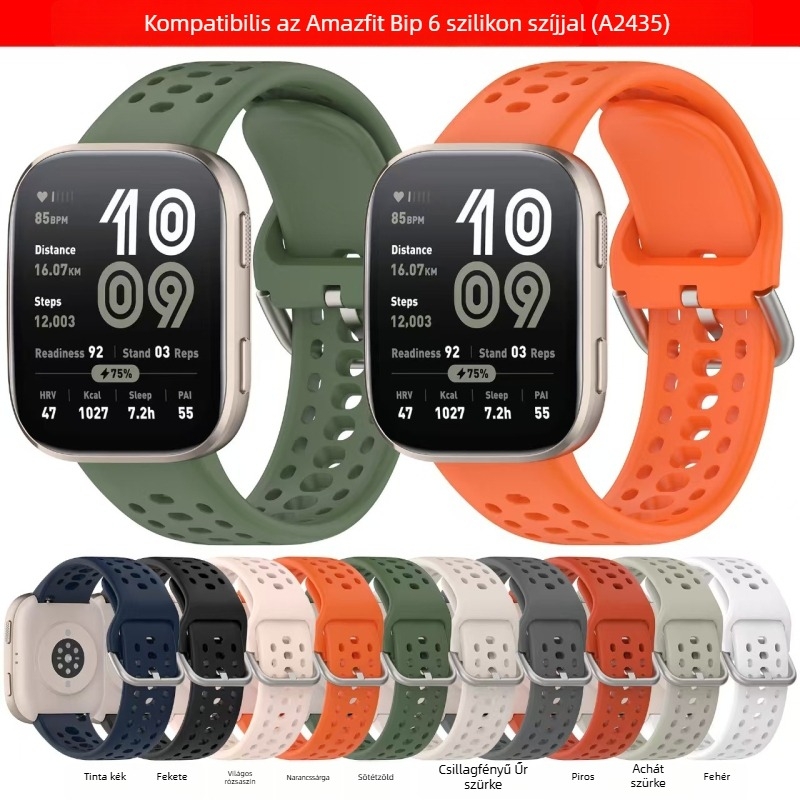 Szilikon óraszíj – sportos stílus, 22 mm interfész, tűcsat, kompatibilis a 38917140615-ös modellel