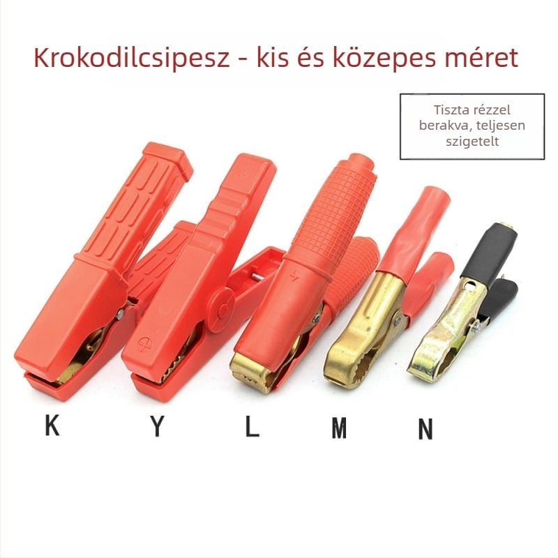 Pawe akkumulátor csipesz, krokodil csipesz, tiszta réz, modell N/M/L/Y/K
