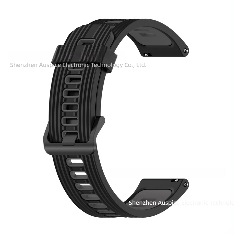 Két színű szilikon szíj a Redmi Watch 5 Lite Active-hez, függőleges csíkozással