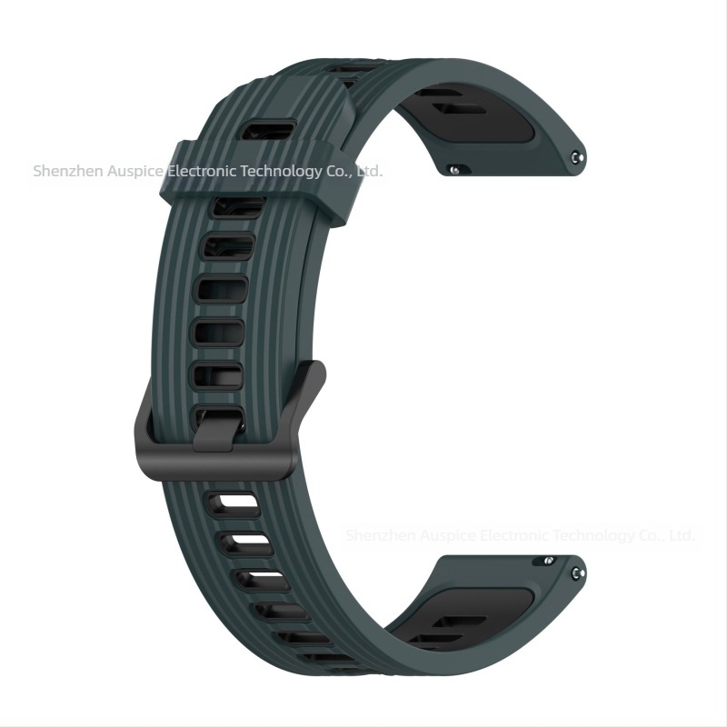 Két színű szilikon szíj a Redmi Watch 5 Lite Active-hez, függőleges csíkozással