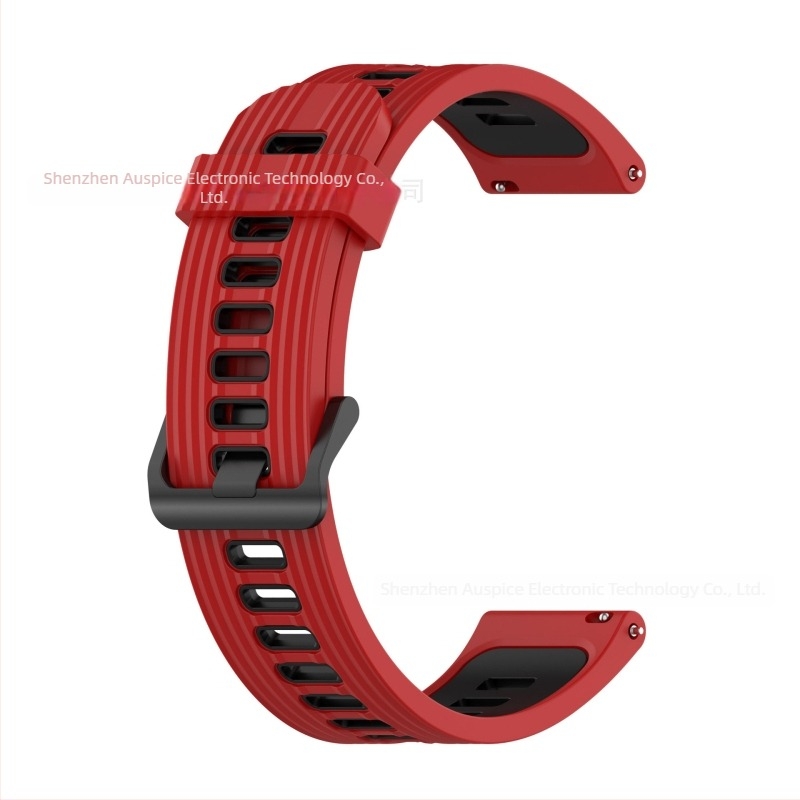 Két színű szilikon szíj a Redmi Watch 5 Lite Active-hez, függőleges csíkozással