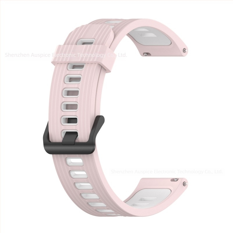 Két színű szilikon szíj a Redmi Watch 5 Lite Active-hez, függőleges csíkozással