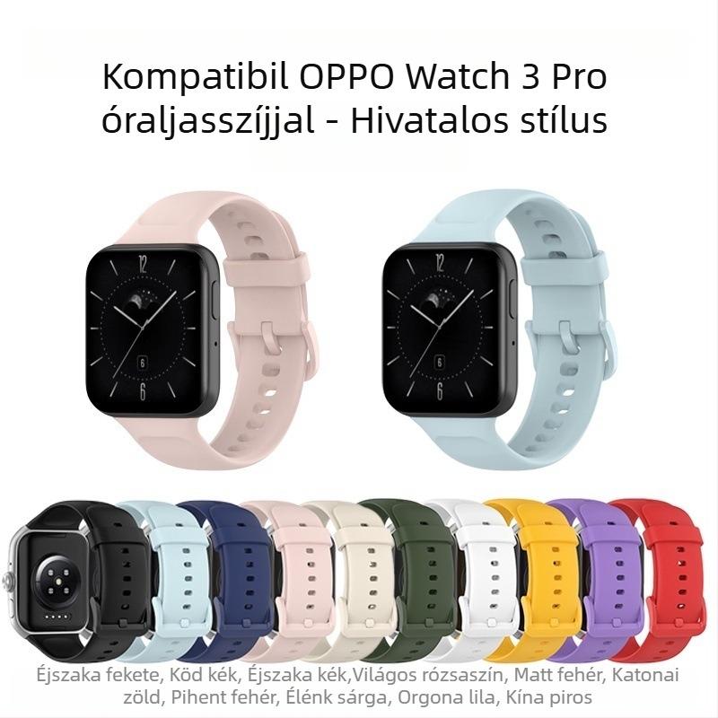 Oppo Watch 3 Pro kompatibil szilikon óraszíj – Star Balance márka, csat, 20 g, 2022-ben debütált