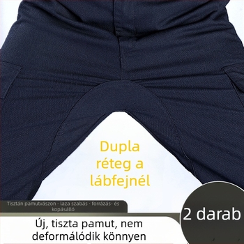 Építkezési munkásnadrág férfiaknak, szennyeződés- és kopásálló, egyenes szárú, laza szabás, mindennapi munkanadrág gépek javítására és autókhoz, megerősített panelek