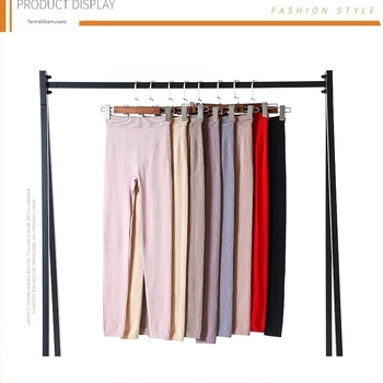 Őszi-téli meleg női leggings, egyszínű, karcsú fazon, egy réteg terry, nagy rugalmasság