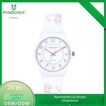 Diáksport karóra, modell PDS-2108, nyomtatott számlap, kvarc működés, PU szíj, 50 m vízálló