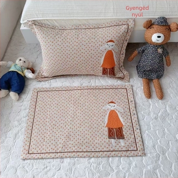 Párnahuzat pár, hosszú szálú pamutból, 80% pamut, szálfestett szövet, reaktív nyomtatás, modern minimalista stílus