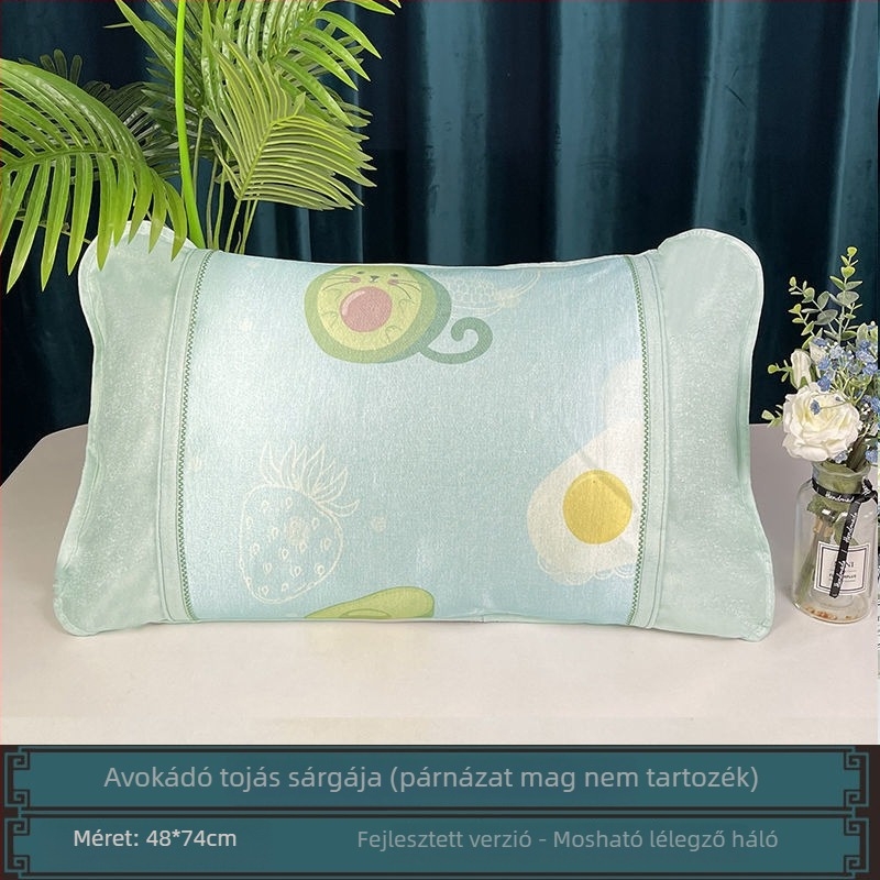 Jégselyem párnahuzat készlet, pár hűsítő párnahuzat 48×74 cm, gyerekeknek nyárra, aranyos dizájn