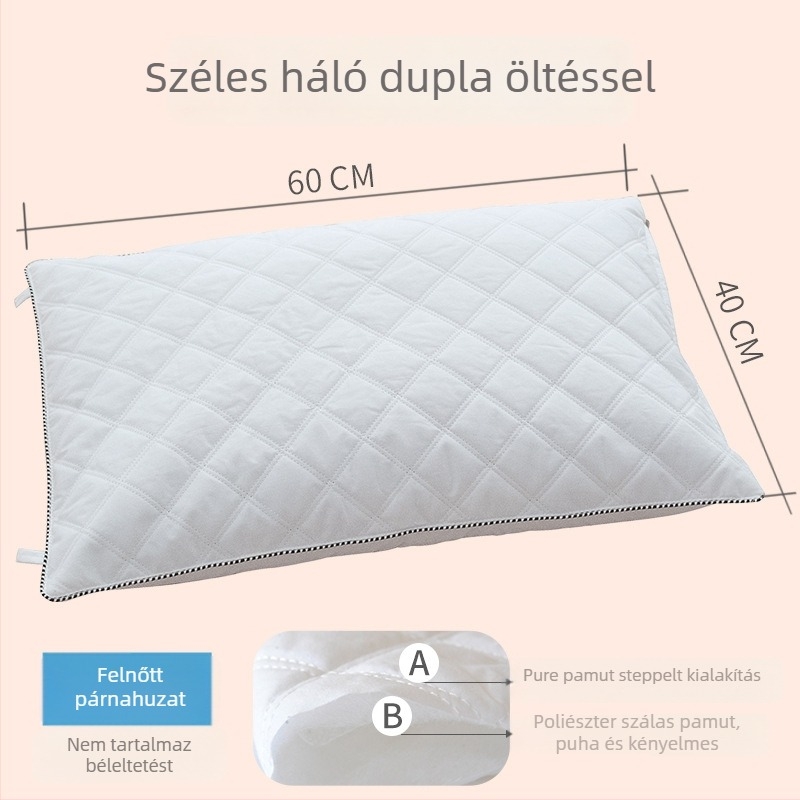 Pima pamut párnahuzat, jacquard szövés, félszínű nyomtatás és színezés