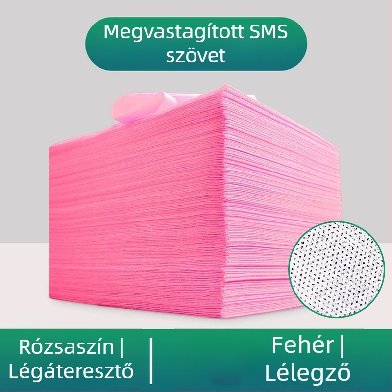 Egyszer használatos ágytakaró kozmetikai szalonok számára, 100 db, légáteresztő nem szőtt anyag
