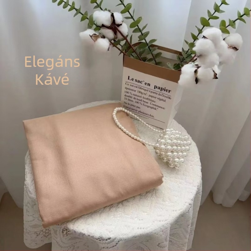 Pamut kétoldalas géz lepedő gumis, Morandi színben, egy- vagy kétszemélyes kollégiumhoz