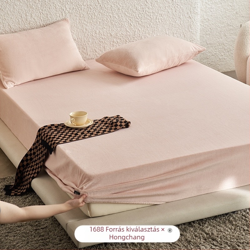 Milk Velvet téli fleece-bevonat matracvédő, rögzíthető, A osztály anyát és babát támogató