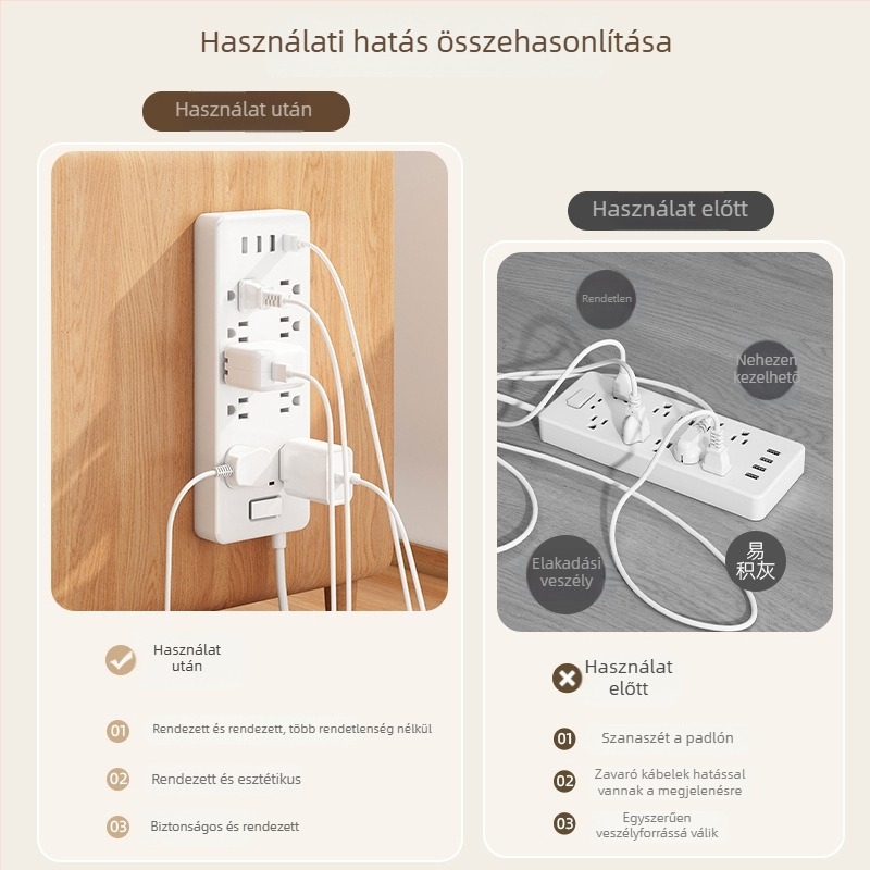 Fali elosztó tartó router tároló doboz, műanyag ragasztó kampó, egylábas, modern minimalist design, teherbírás 20–30 kg