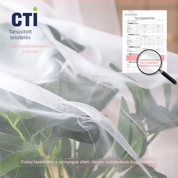 Ágyhoz szúnyogháló — mongol jurta stílus, rajzfilm dizájn, poliészter, üvegszálas keret, szerelés nélkül