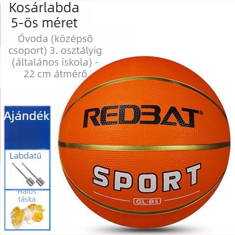 kopásálló gumikosárlabda beltéri és kültéri használatra, méretek 3, 4, 5 és 7, felnőtteknek, fiataloknak, diákoknak és óvodásoknak