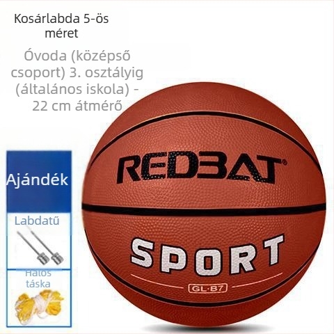 kopásálló gumikosárlabda beltéri és kültéri használatra, méretek 3, 4, 5 és 7, felnőtteknek, fiataloknak, diákoknak és óvodásoknak