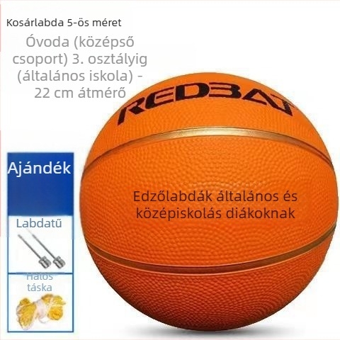 kopásálló gumikosárlabda beltéri és kültéri használatra, méretek 3, 4, 5 és 7, felnőtteknek, fiataloknak, diákoknak és óvodásoknak
