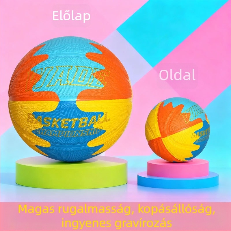 Gumi edzőkosárlabda logónyomtatással és testreszabással, alkalmas kosárlabda, futball és röplabda számára