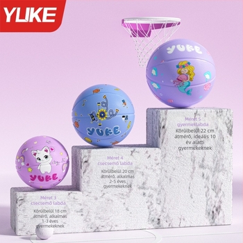 Gyerekeknek szóló kosárlabda – Yu ke gumi edzéslabda, 50 db dobozban