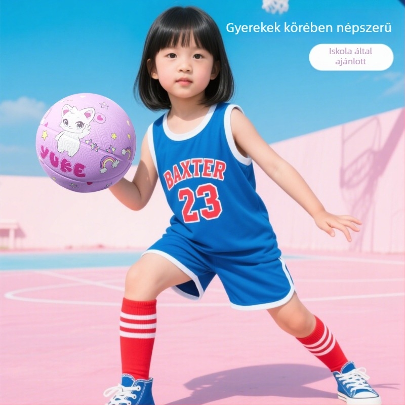 Gyerekeknek szóló kosárlabda – Yu ke gumi edzéslabda, 50 db dobozban