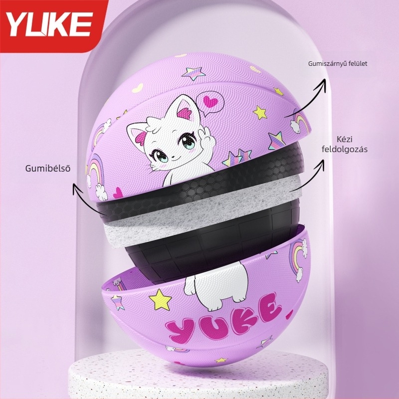 Gyerekeknek szóló kosárlabda – Yu ke gumi edzéslabda, 50 db dobozban