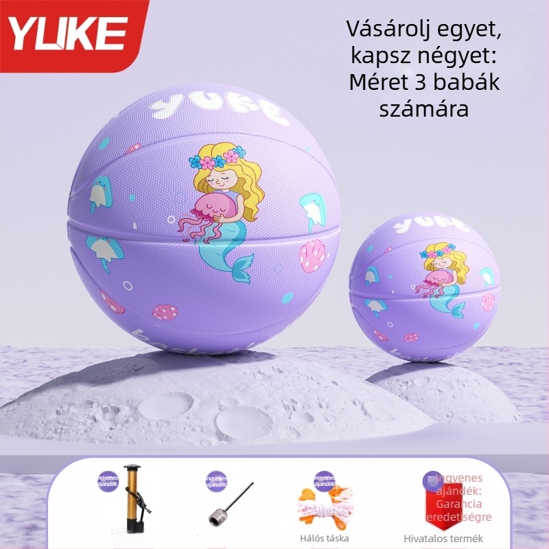 Gyerekeknek szóló kosárlabda – Yu ke gumi edzéslabda, 50 db dobozban