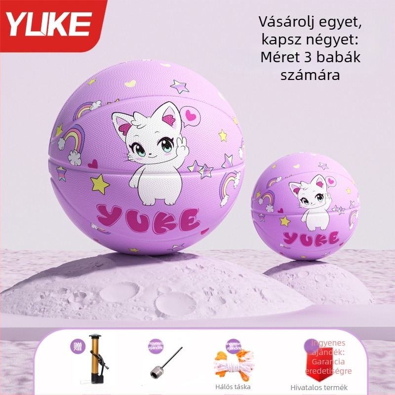 Gyerekeknek szóló kosárlabda – Yu ke gumi edzéslabda, 50 db dobozban