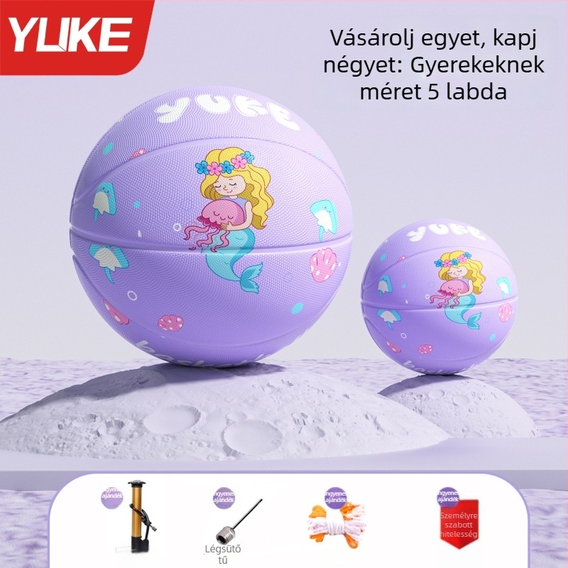 Gyerekeknek szóló kosárlabda – Yu ke gumi edzéslabda, 50 db dobozban